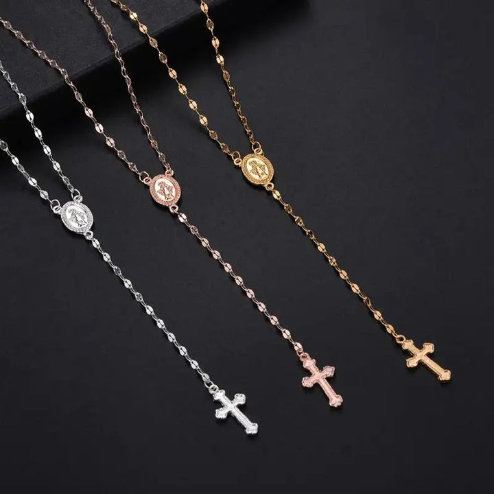 Saskia – Elegante Rozenkrans Ketting