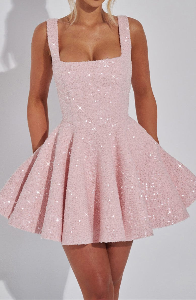 Élodie – Sequin Tweed Mini Jurk