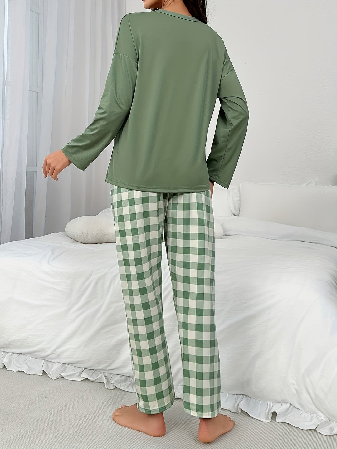 Noelia – Bloemenprint Lounge Set met Lange Mouwen