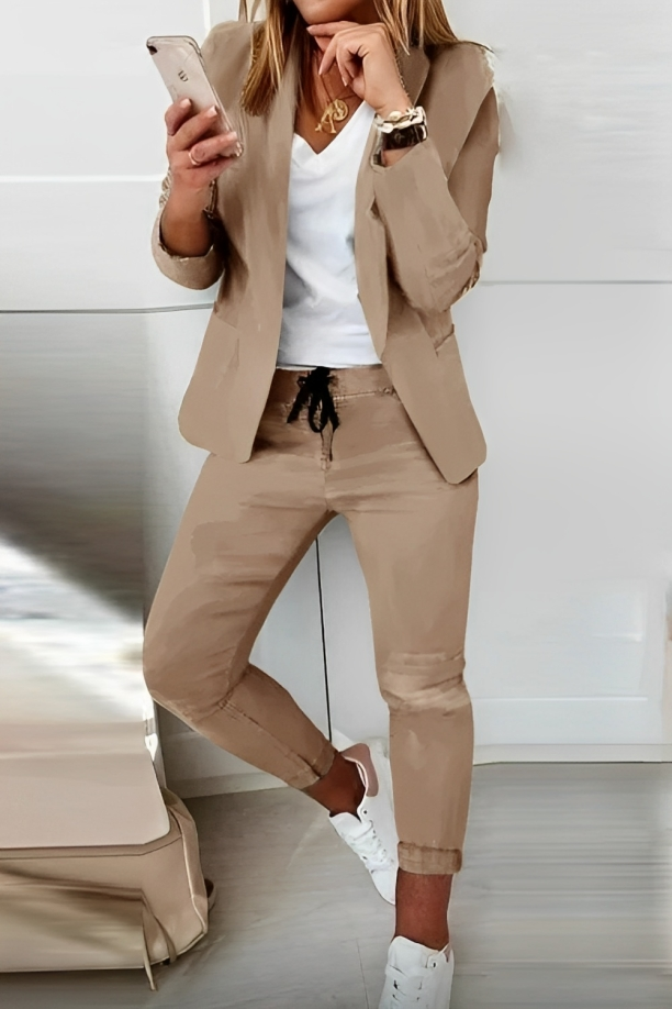 Elara – Blazer Set Met Stretchstof