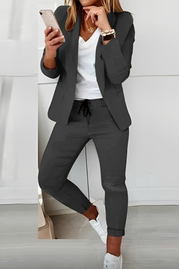Elara – Blazer Set Met Stretchstof