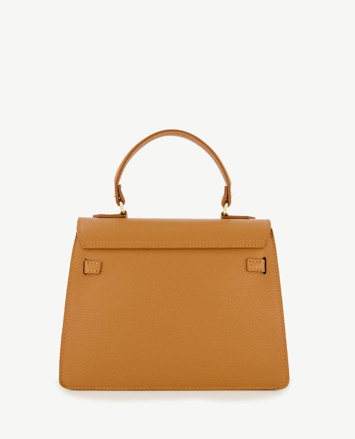 Helene - leren handtas in cognac