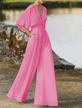 Yasmina – Flowy V-Neck Jumpsuit