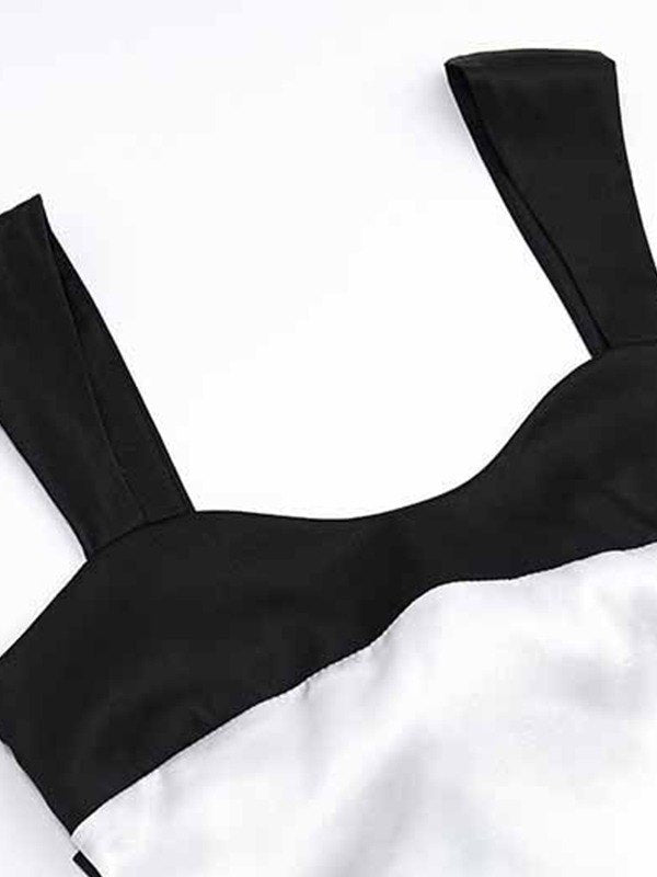 Maelys – Satin Patchwork Tank Top