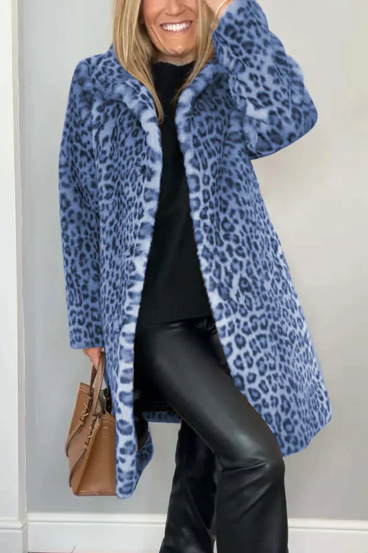 Zamira – Luxe Luipaardprint Winterjas