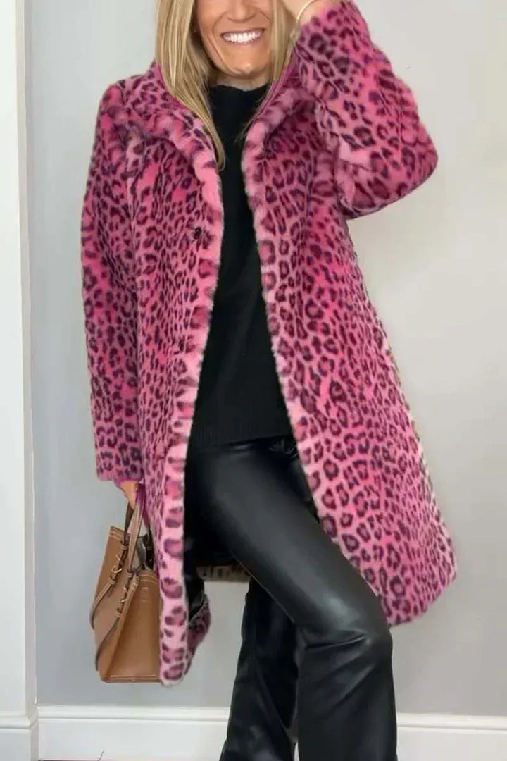 Zamira – Luxe Luipaardprint Winterjas