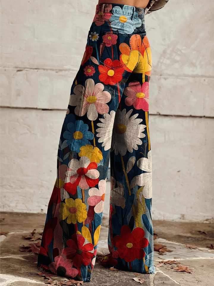 Kaat – Retro flared damesbroek