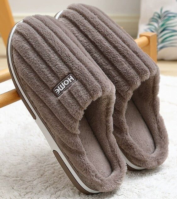 Lianne – Warme Ribstof Pantoffels
