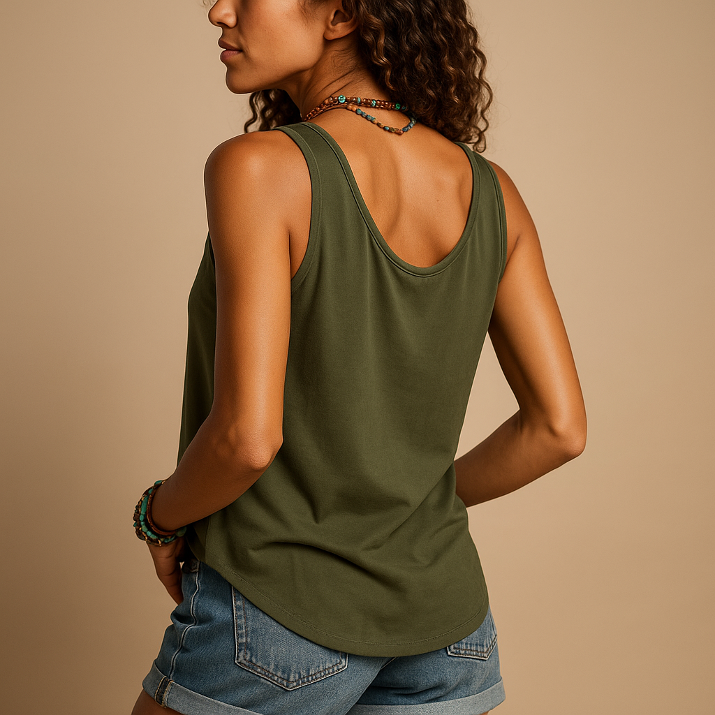 Nerina – Luchtige Mouwloze Top Met V-Hals