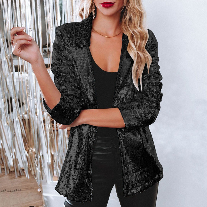 Marilou – Glinsterende Lange Feestblazer