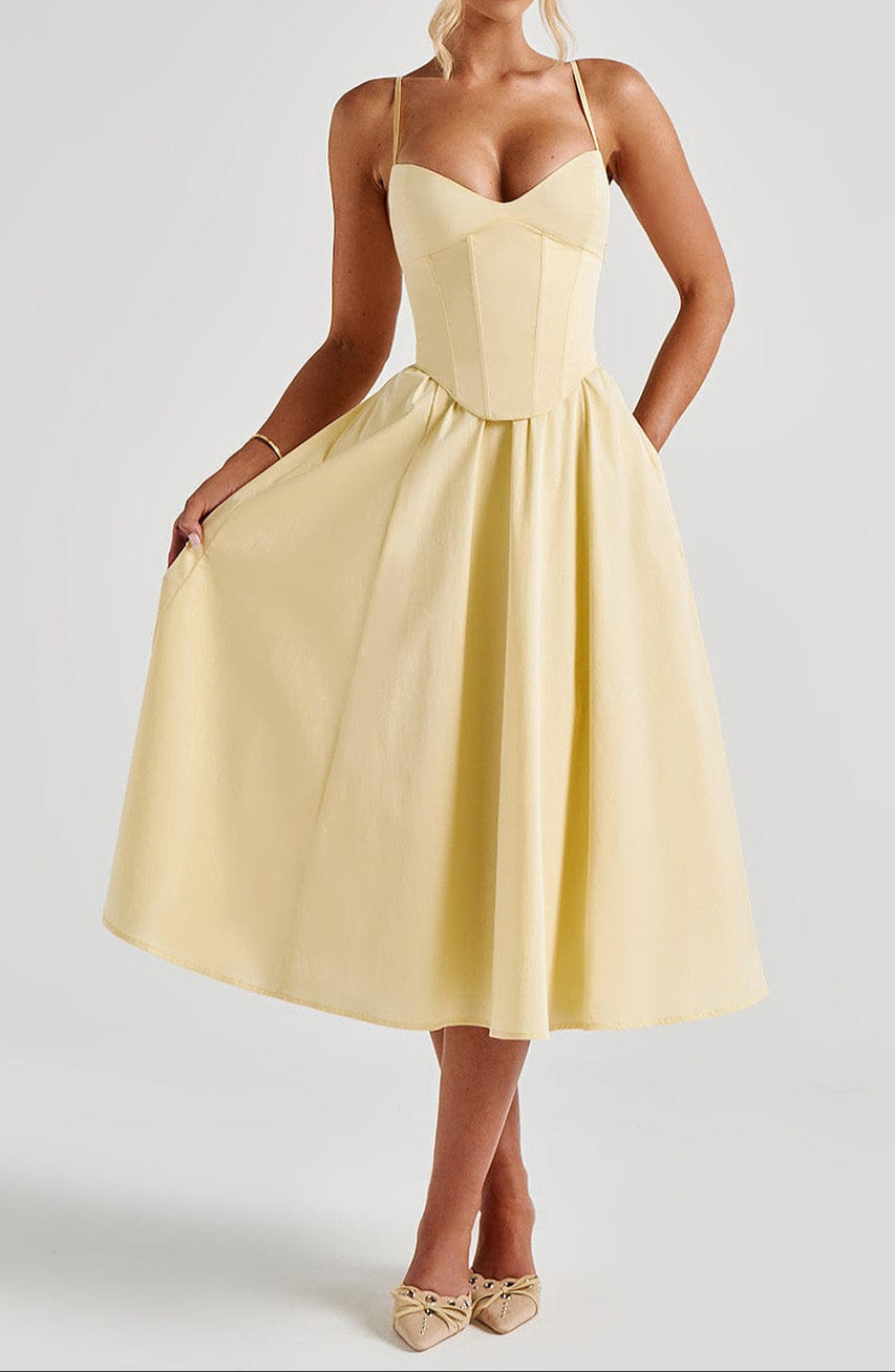 Isabelle – Corset Midi Jurk