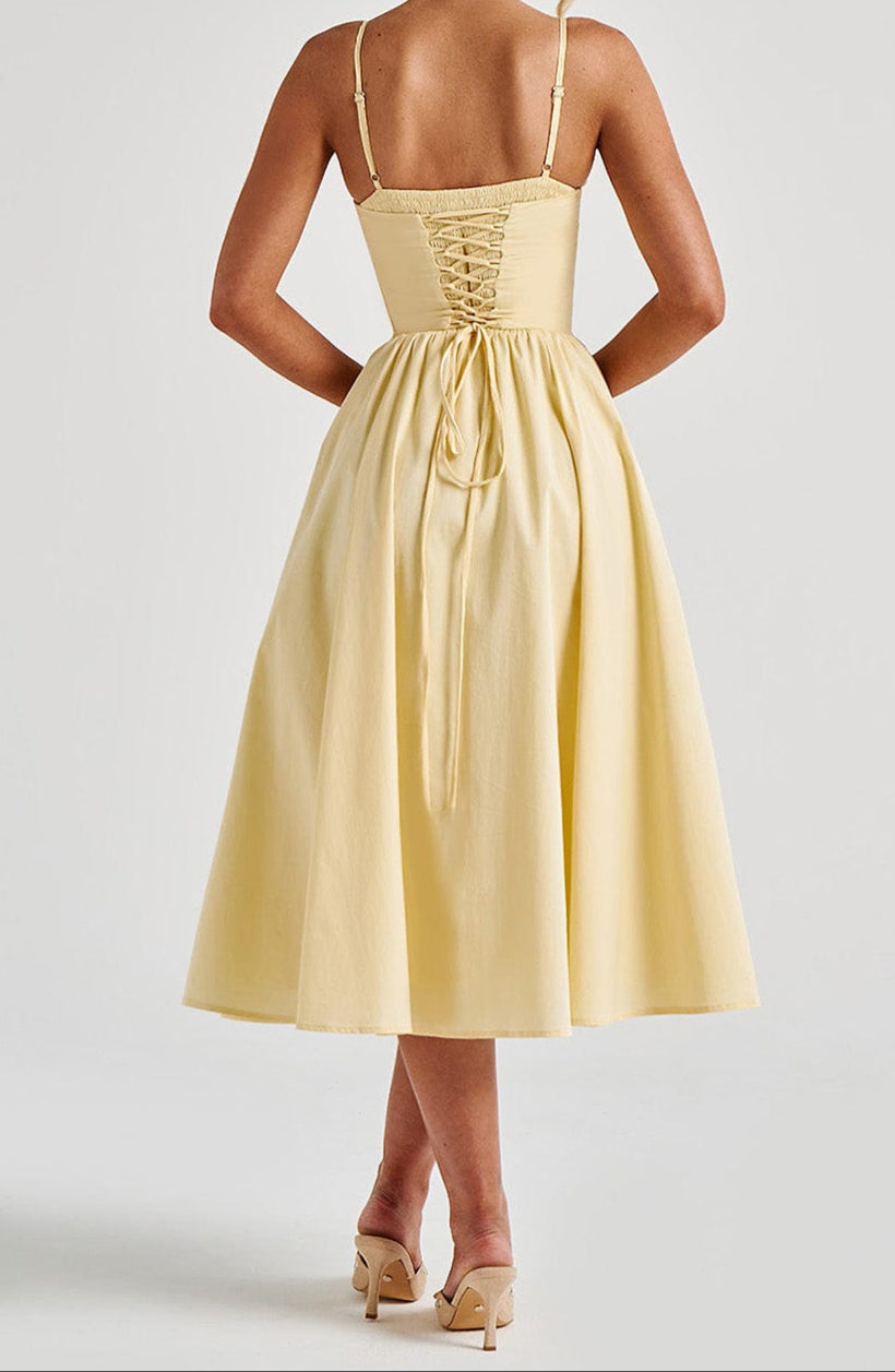 Isabelle – Corset Midi Jurk