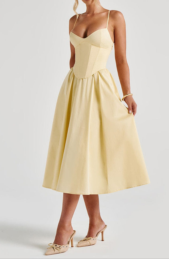 Isabelle – Corset Midi Jurk