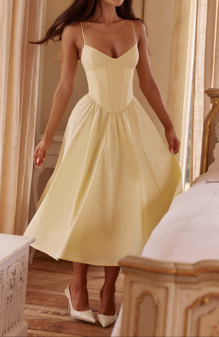 Isabelle – Corset Midi Jurk