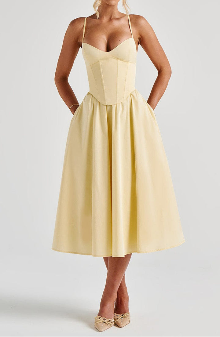 Isabelle – Corset Midi Jurk