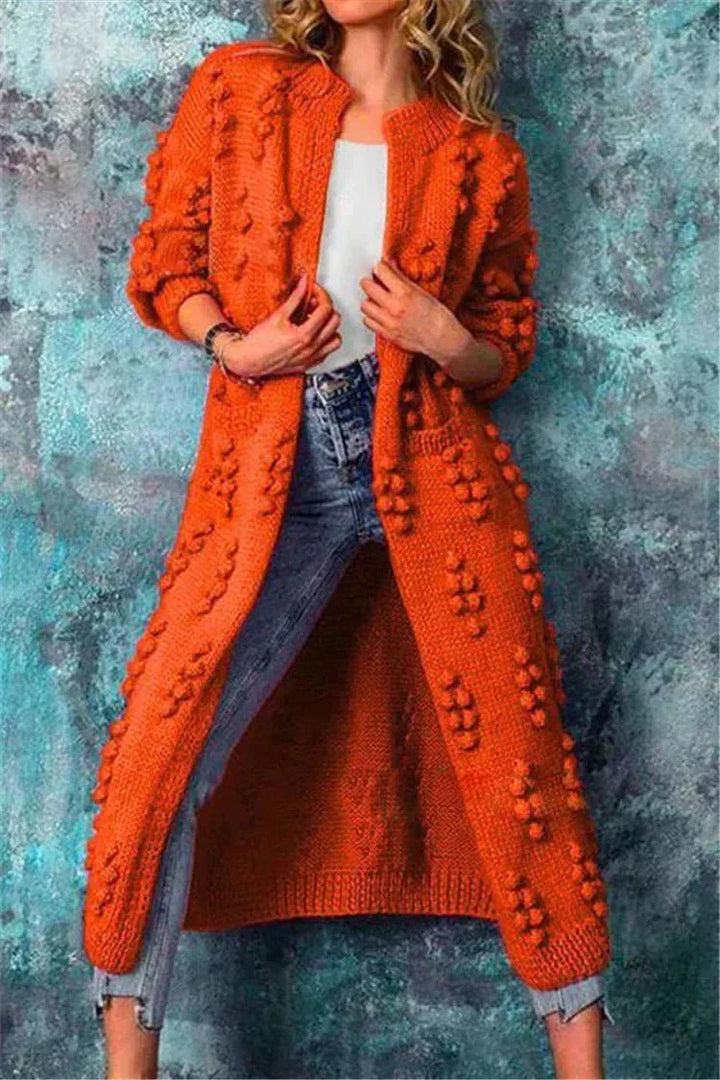 Marit – Lang Gebreid Vest