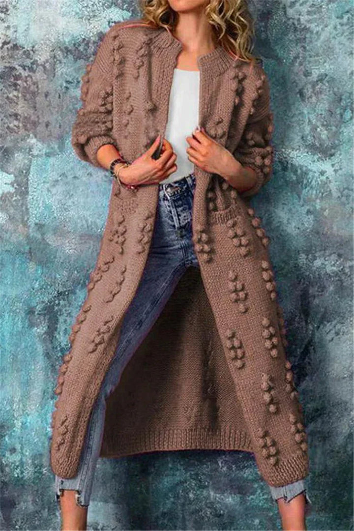 Marit – Lang Gebreid Vest