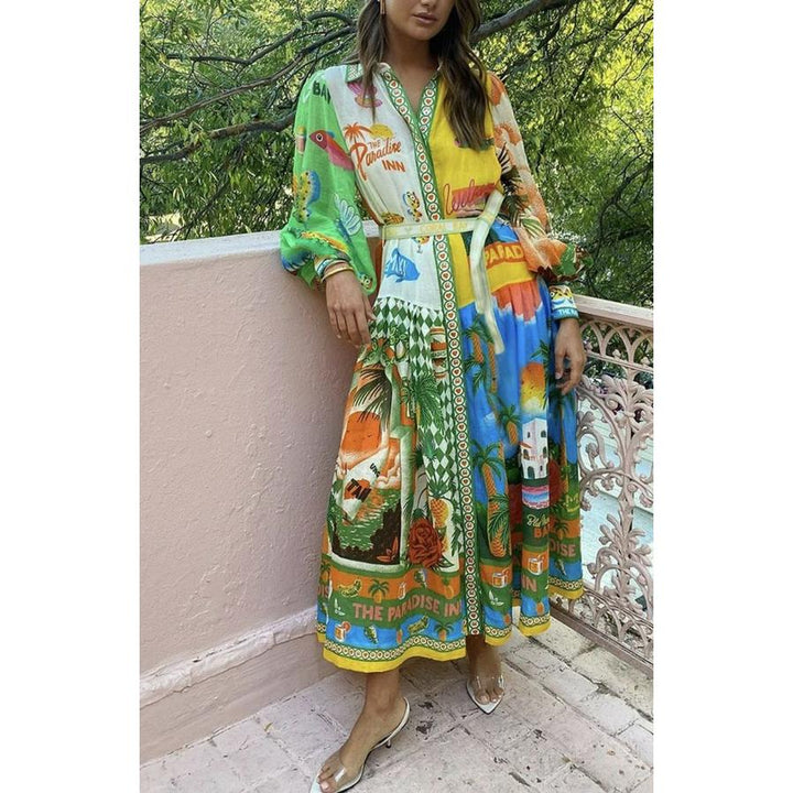 Celestina – Royal Tapestry Dress