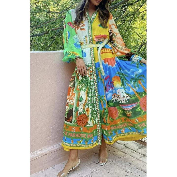 Celestina – Royal Tapestry Dress