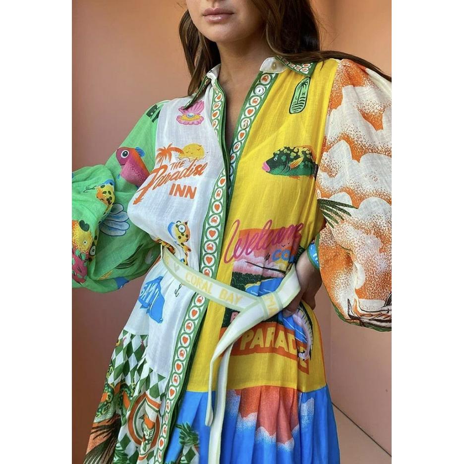 Celestina – Royal Tapestry Dress