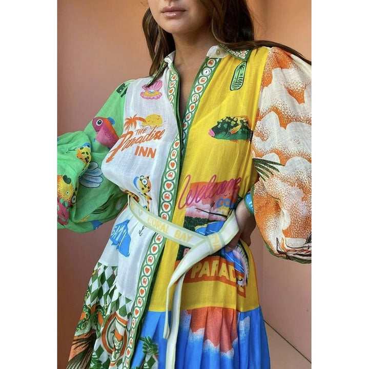 Celestina – Royal Tapestry Dress