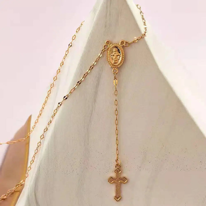 Saskia – Elegante Rozenkrans Ketting