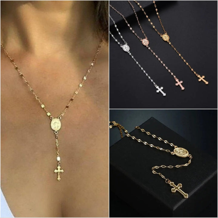 Saskia – Elegante Rozenkrans Ketting