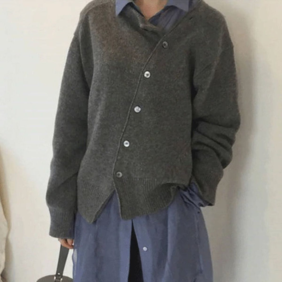 Marit – Luxe Kasjmier Vest Met Knopen
