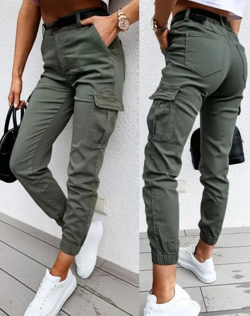 Liva – Cargo Broek Met Hoge Taille