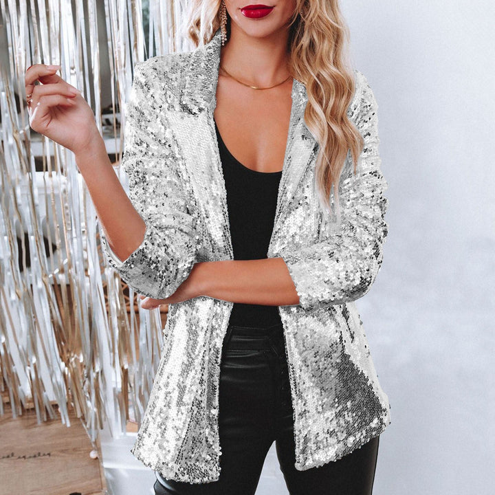 Marilou – Glinsterende Lange Feestblazer